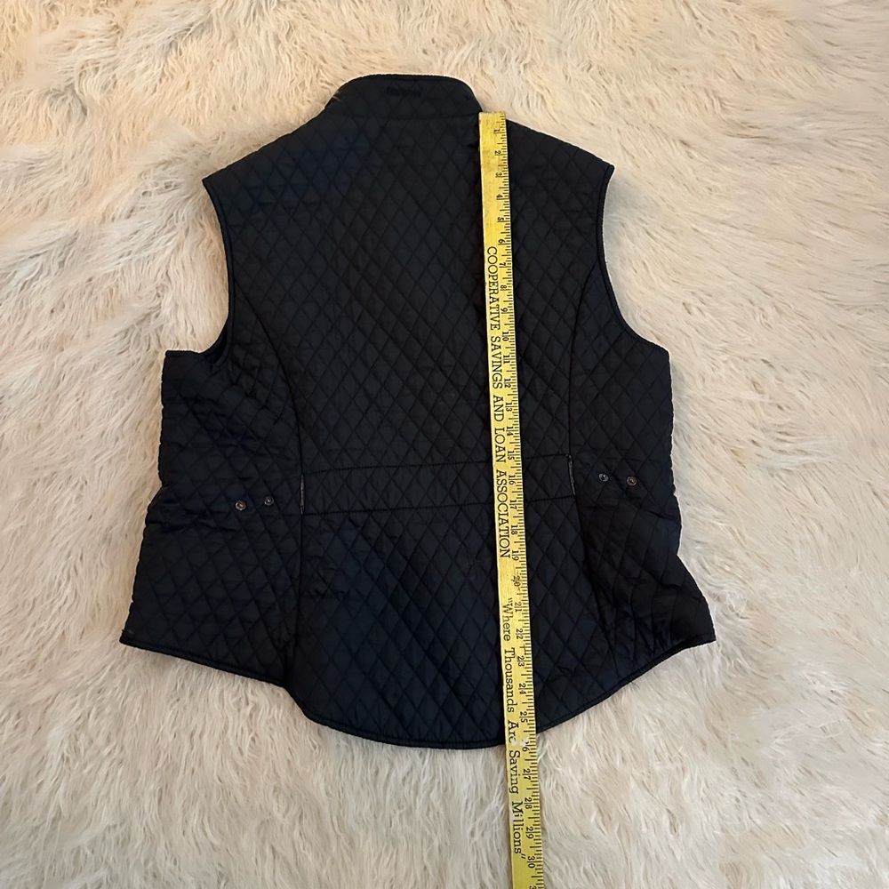 Barbour Quilted Navy Vest size 14 GUC - Picture 9 of 16